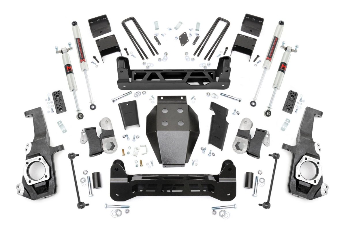 Chevrolet Silverado 2500 HD Suspension Lift Kit - Front + Rear - Rough Country - 5-Inch Non-Torsion Drop, M1 - '20-'25